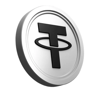 Icône de la crypto-monnaie Tether USDT dans la partie dédiée à la confiance de la communauté de trading